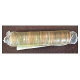 Roll of Circulated U.S. Pennies in Wrapper