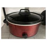 Hamilton Beach Slow Cooker in Red Finish