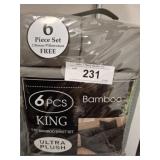 6-Piece King Bamboo Sheet Set