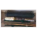 Garden Stakes, Mesh, and Twine Assortment