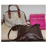 Three Handbags by Various Brands