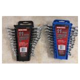 Two Ultra Steel 11-Piece Wrench Sets
