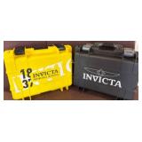 Invicta Branded Yellow and Black Storage Cases