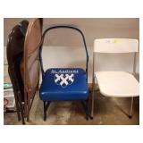 Metal and Plastic Folding Chairs