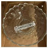 Fostoria Glass 3-Toed Clear Glass Fruit Bowl