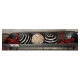 Galvanized Tray with Decorative Objects