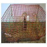 Wire Crab Trap with Multicolored Netting