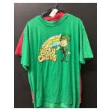 Two Graphic T-Shirts: Lucky Charms & Tom and Jerry