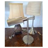 Three Table Lamps with Shades