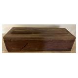 Wooden Tool Box With Assorted Hand Tools