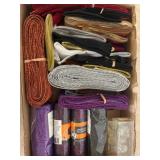Rolls of Decorative Ribbon and Mesh