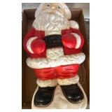 Plastic Santa Claus Light-Up Decoration