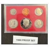 1980 U.S. Proof Coin Set in Original Case