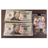 Trump 2020 Notes and Kai Trump Trading Card