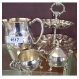Poole EPCA Silverplate Tea Set and Serving Pieces