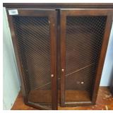 Wood Cabinet With Mesh Doors