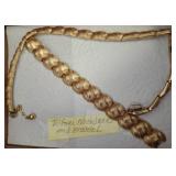 Trifari Gold-Tone Necklace and Bracelet Set