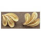 Gold-Tone Signed Rifas Clip-On Earrings