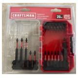 Craftsman 20-Piece Impact Rated Screwdriver Bit Se