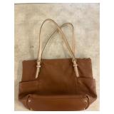 Michael Kors Brown Leather Tote Bag