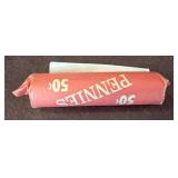 Roll of 50 Pennies Marked 