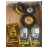 Three Wire Brushes and Three Stalymek Padlocks