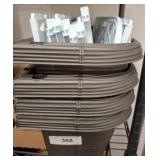 Stacked Plastic Planters with Decorative Inserts