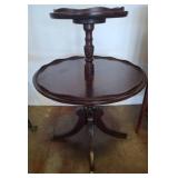 Duncan Phyfe-Style Two-Tier Side Table