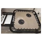 Portable Camp Table with Built-In Cup Holders