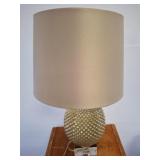 Table Lamp with Textured Glass Base and Shade