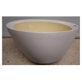 Oval Ceramic Vessel Sink, Yellow Interior