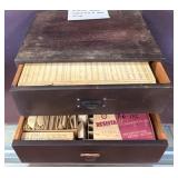 Two-Drawer Cabinet with Watch Springs and Charts