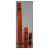 Black+Decker Orange Bubble Levels Set