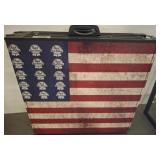 Folding Table with Pabst Blue Ribbon Design