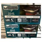 2 Veranda Solar Post Caps, Bronze Finish