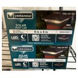 2 Veranda Solar Post Caps, Bronze Finish