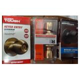 Three Door Knob Sets in Various Finishes