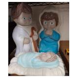 Plastic Nativity Scene Figures
