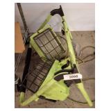 Work Light Frame with Metal Cages and Wiring