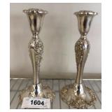 Godinger Silver-Plated Ornamental Candlesticks