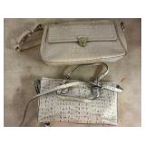 Two Embossed Leather Brahmin Handbags