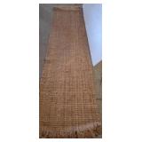 Woven Jute Runner with Fringed Ends, 30x131