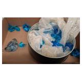 Blue Glass Bird Figures