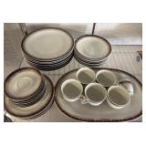Wawel Fine China Set with Gold and Blue Accents