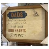 Wooden Plaque with Clip and Sentimental Text