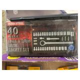 Ultra Steel 40-Piece Drive Socket Set