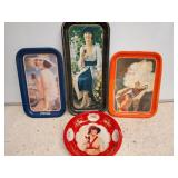 Coca-Cola Advertising Trays and Dish Collection