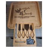 Personalized Bamboo Cheese Board Set