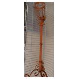 Orange Metal Wall-Mounted Scroll Rack