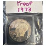 1973 Eisenhower Proof One Dollar Coin